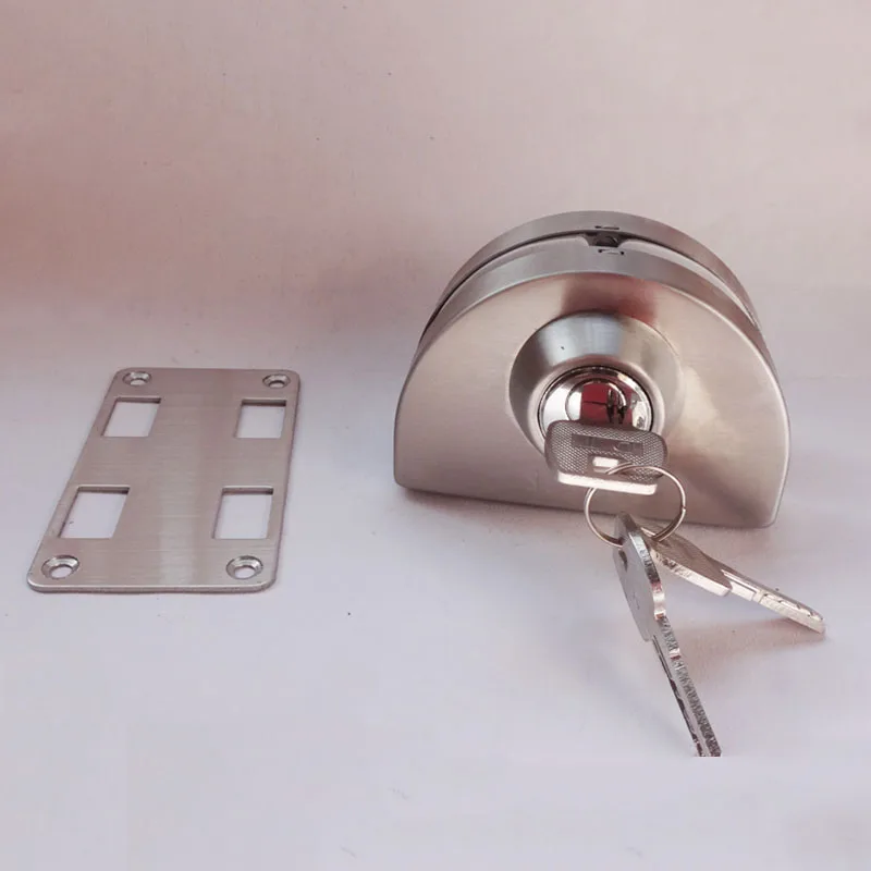 

Glass Door Lock, Latches,304 stainless steel,without hole,One door,Bidirectional unlock, Frameless glass door CP398