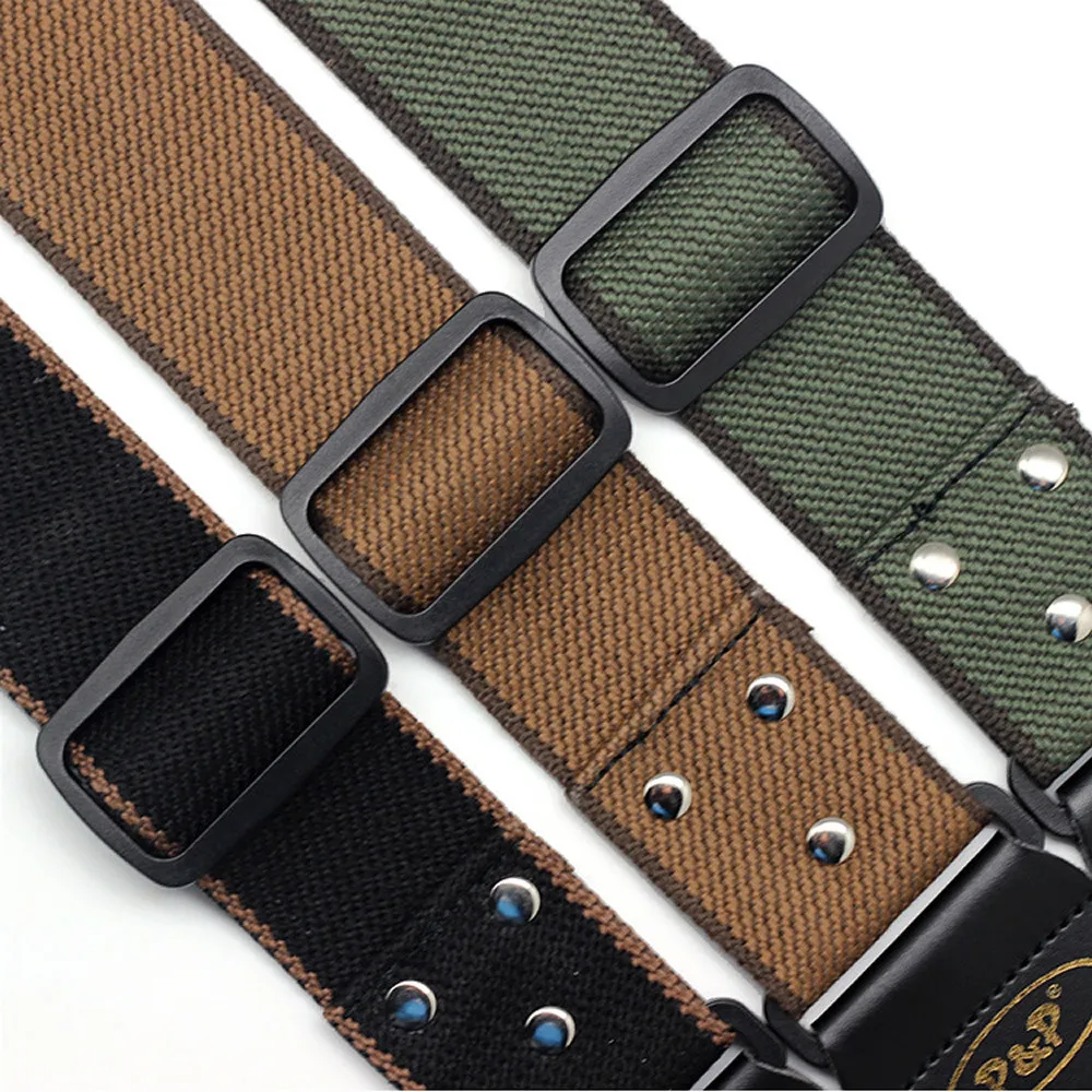 Wholesale Adjustable Guitar Straps 150cm Leather Ends Cotton Straps Belt for Acoustic Folk Electric Bass Guitar