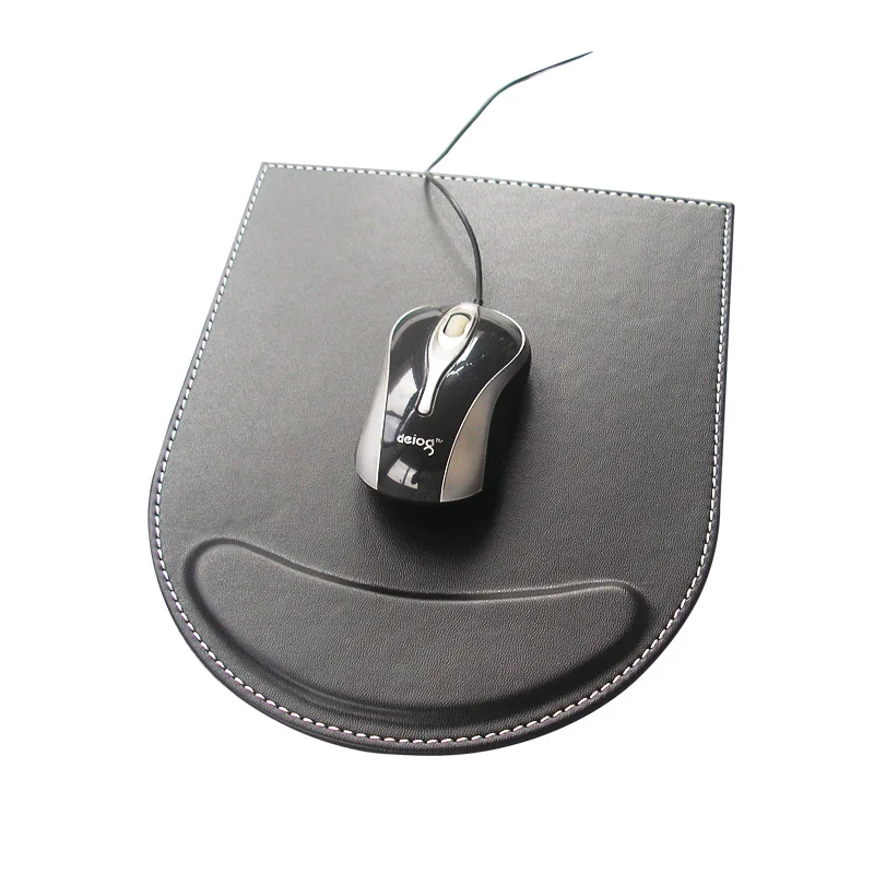 Double PU Leather Tableware Pad Mat Mouse Pad Support Wrist Mice Mat Gaming Comfort Rest Computer Desk Stationery Accessories