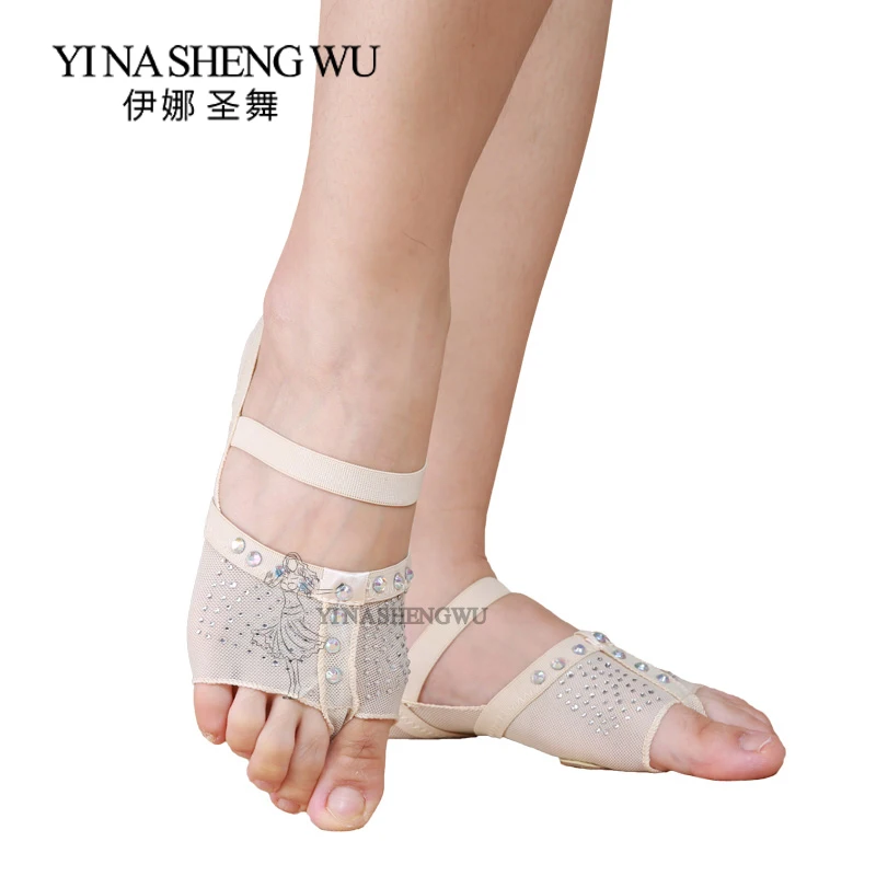 1 Pair Belly Dancing Foot thong Dance Socks Shoe Toe Pads Belly Dance Practice socks Ballet Dance Shoes Accessories Professional