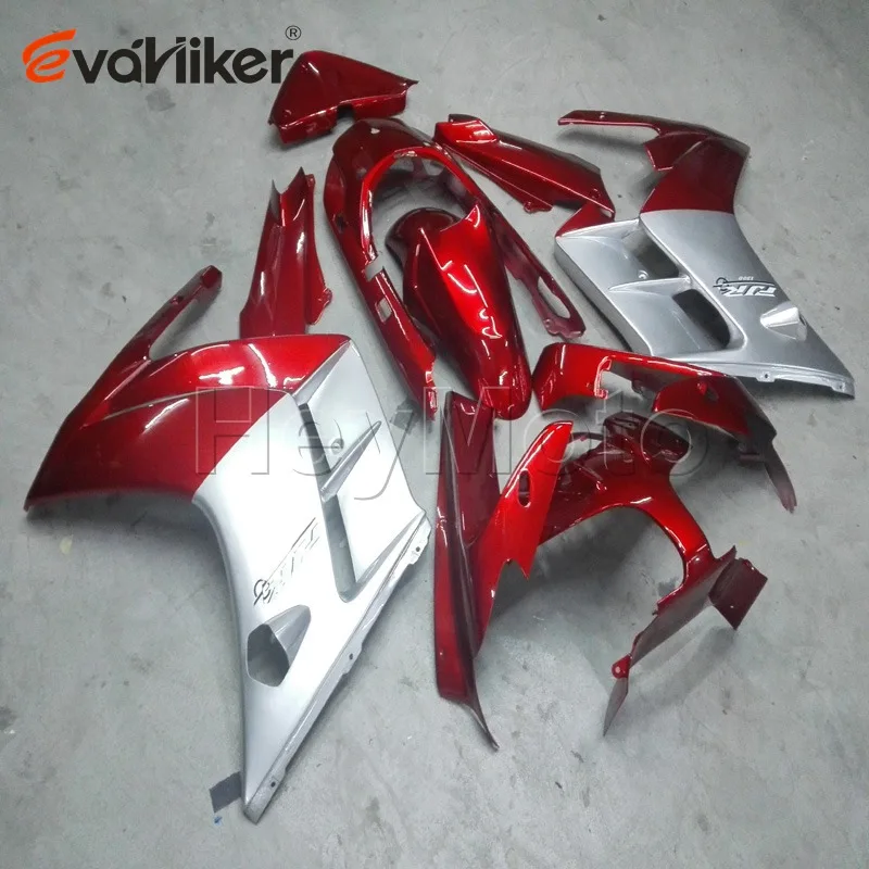 ABS Plastic fairing for FJR1300 2002 2003 2004 2005 2006 red silver motorcycle bodywork kit