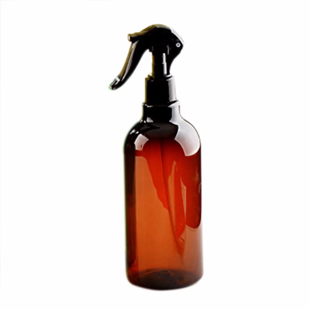 Brown 500ML Amber PET Spray Empty Bottles Trigger Sprayer Essential Oils Aromatherapy Perfume Refillable Bottle Free shipping