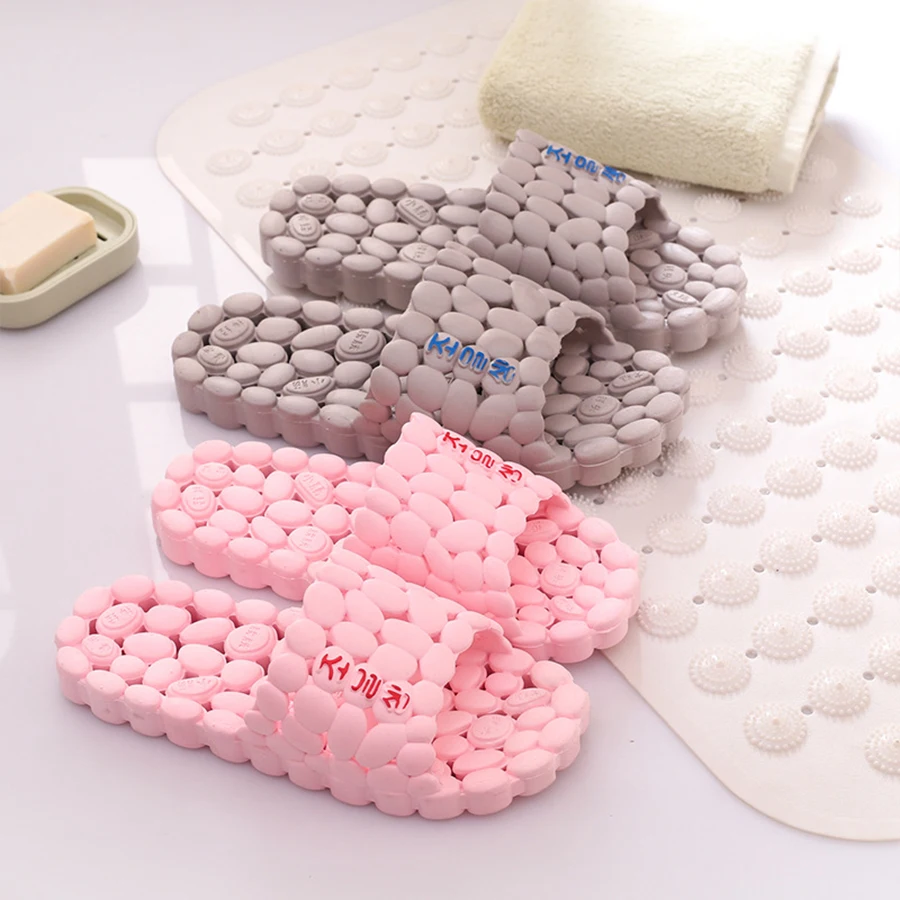 2022 New Bathroom Lovers Massage Summer Slippers Women Slip Home Slippers Women Sandals Ladies Indoor Chinelo Hollow Slippers