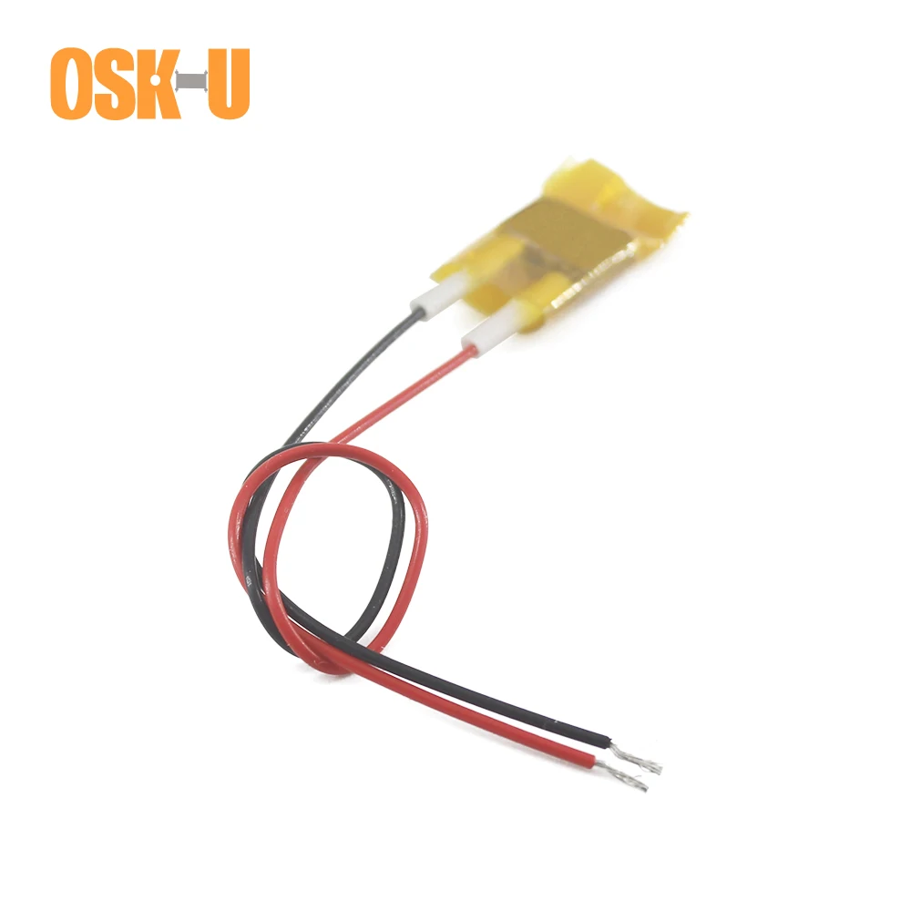 OSKIU 2PCS 8x12x3mm PTC Heating Element 5V 70/50/180 Celsius Degree Constant Temperature Insulated Film Electric Heater Plate