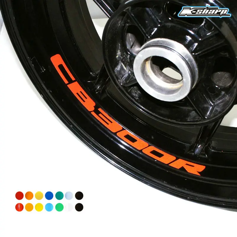 

8X custom inner rim decals wheel reflective Stickers stripes Fit HONDA CB 300R