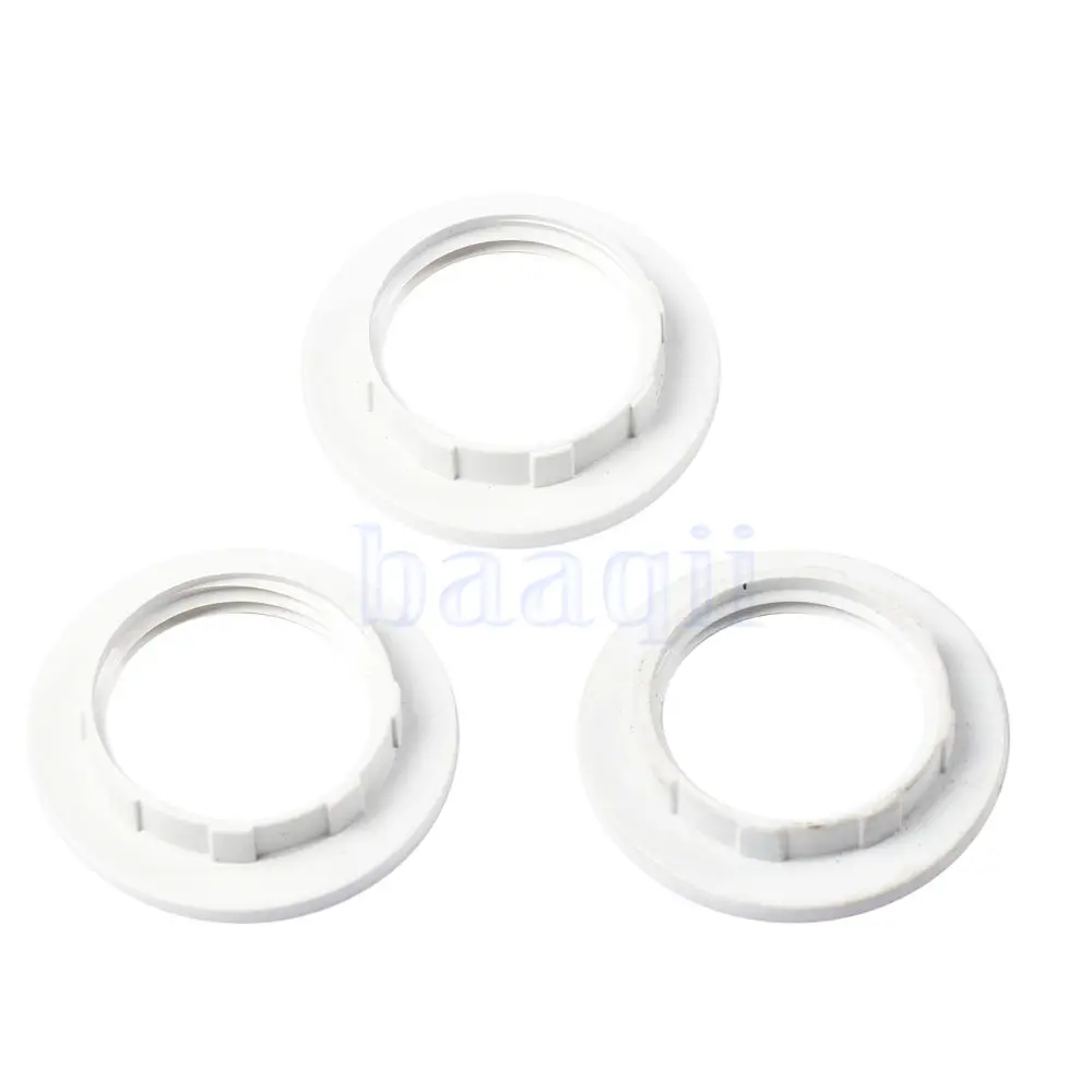 3PCS 44mm/28mm M28 Thread E14 Plastic Lampshade Collar Ring Thread Lamp  Light Shade Accessories Bulb Holder Adapter HG2656X3