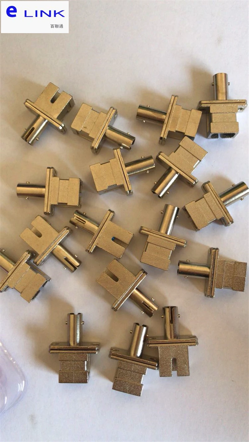 100 шт. SC на ST волоконный адаптер Simplex одномодовый многомодовый APC PC UPC OM3 OM4 OM5 волоконный Соединитель с керамическим рукавом ELINK