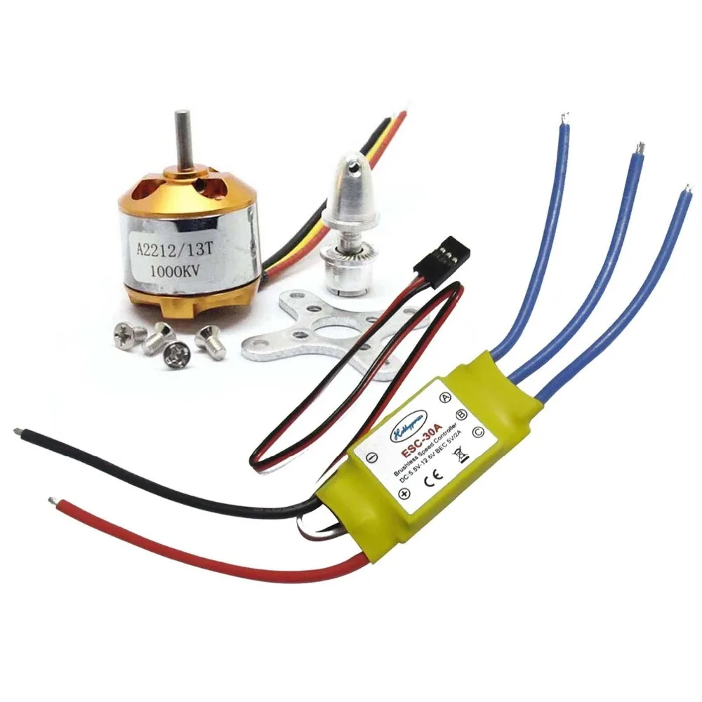 

XXD A2212 1000KV Brushless Motor + 30A ESC for RC Multicopter F450 X525 Airplane