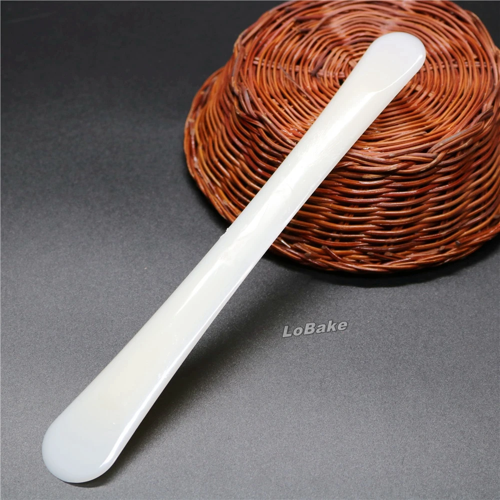 (10pcs/lot) Cheap plastic white beige color pastry spatula cake demoulding knife cake smoother spoon for dumpling stuff bakery