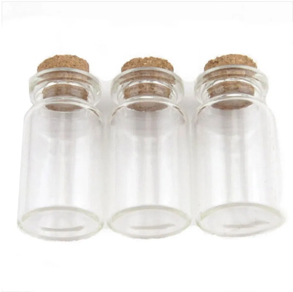 

50pcs 22*33mm 5ml Clear Glass Wishing Bottles Vials With Cork ,wholesale empty 5 ml mini glass bottle with wood plug