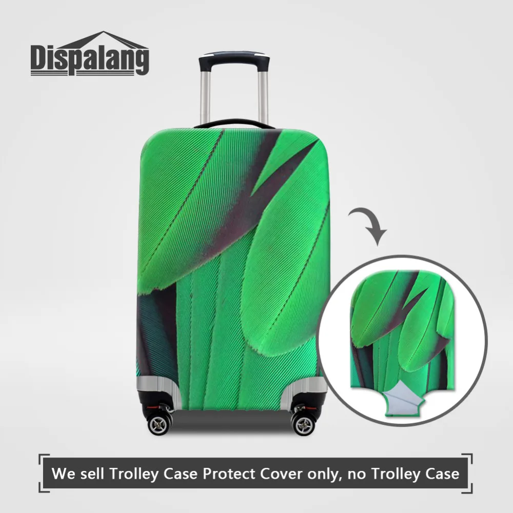 Dispalang Feather Print Elastic Luggage Cover Women Travel Suitcase Protective Covers for 18-30 Inch Trolley Case Dust Cover