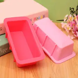 Silicone Mold Rectangle Shape  Soap Mold Muffin Case Candy Jelly Ice Cake Silicone Silicone Cake Tool Chocolate Mold D603