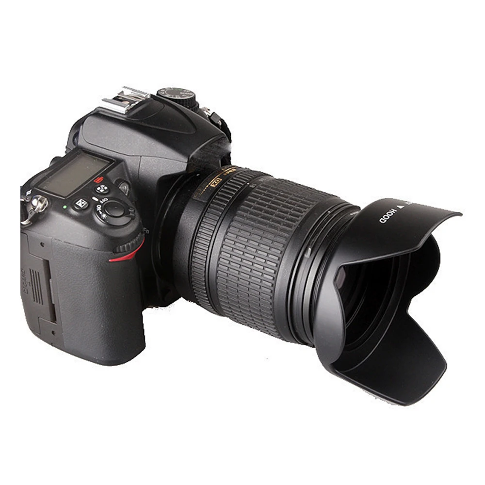 49mm - 77mm 52mm 58mm 67mm 82mm Flower Petal Tulip Lens Hood Screw Mount for Canon Nikon D3300 D5300 D5200 D5500 D3200 D7100
