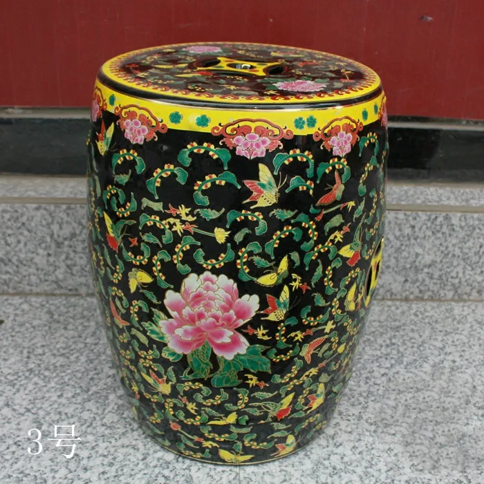 

Набор табуретов для ванной комнаты Jingdezhen, табурет из керамики, красного, черного и синего цветов