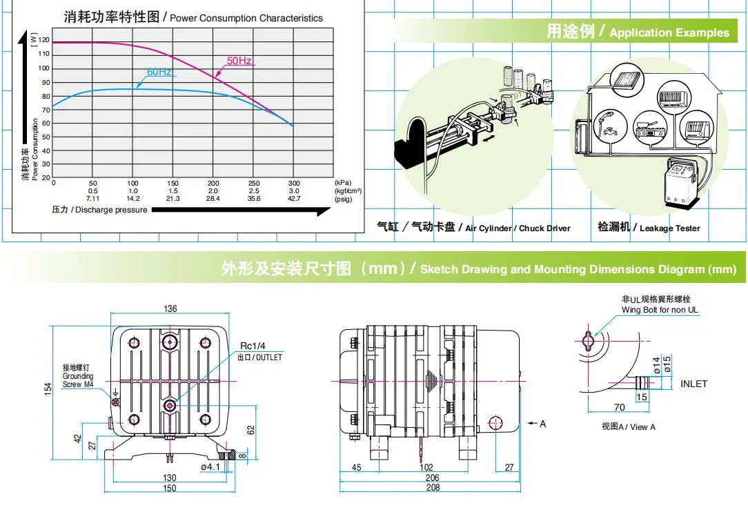 

For Japan Nitto NITTO MEDO Compression Pump AC0410A AC0610A AC0910 AC0920