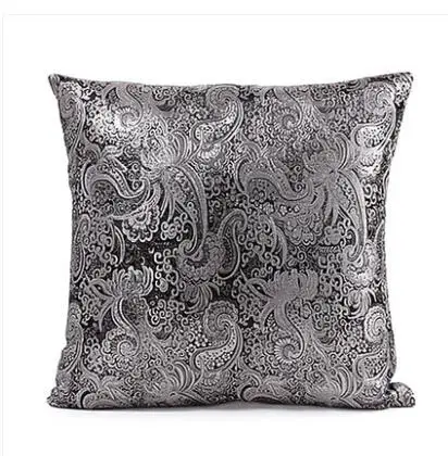 silver grey peacock pattern cushion cover pillowcase sofa decor