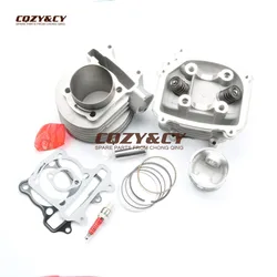 155cc EGR Cylinder Head Assembly & 58.5mm Big Bore Cylinder KIT for SCOOTERS 150cc GY6 157QMJ MOTOR
