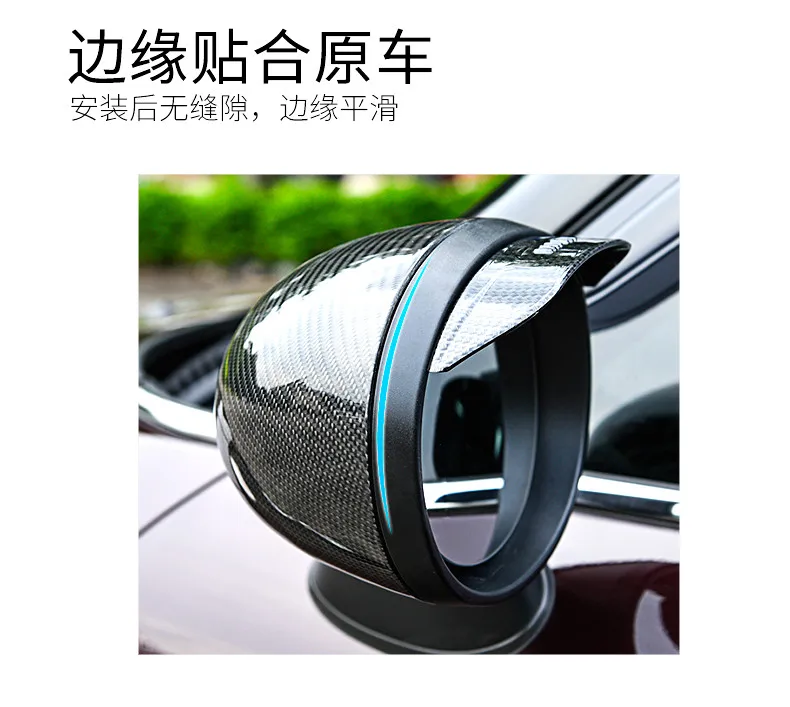 Fit for BMW Mini Rearview Mirror Shell Cooper F55F56 Carbon Fiber Reverse Rear Mirror Cover Reflector Shell