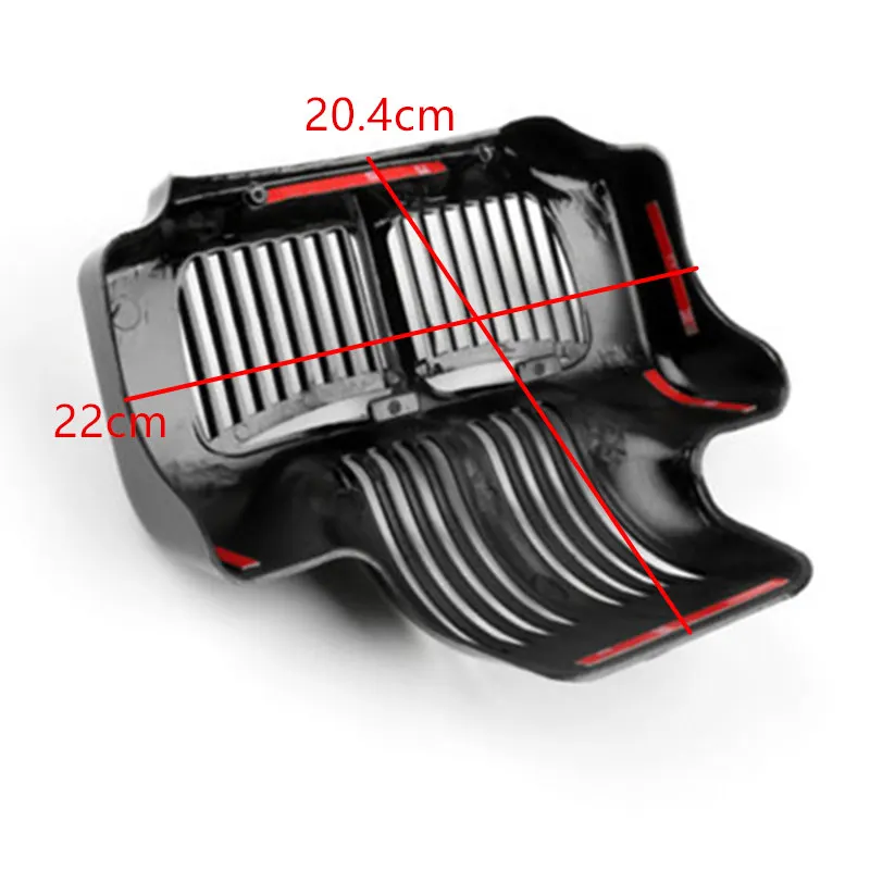 Motorcycle Chrome /Black Rectifier Oil Cooler Cover For Harley Electra Glide Road Glide FLHX Trikes 2011-2015