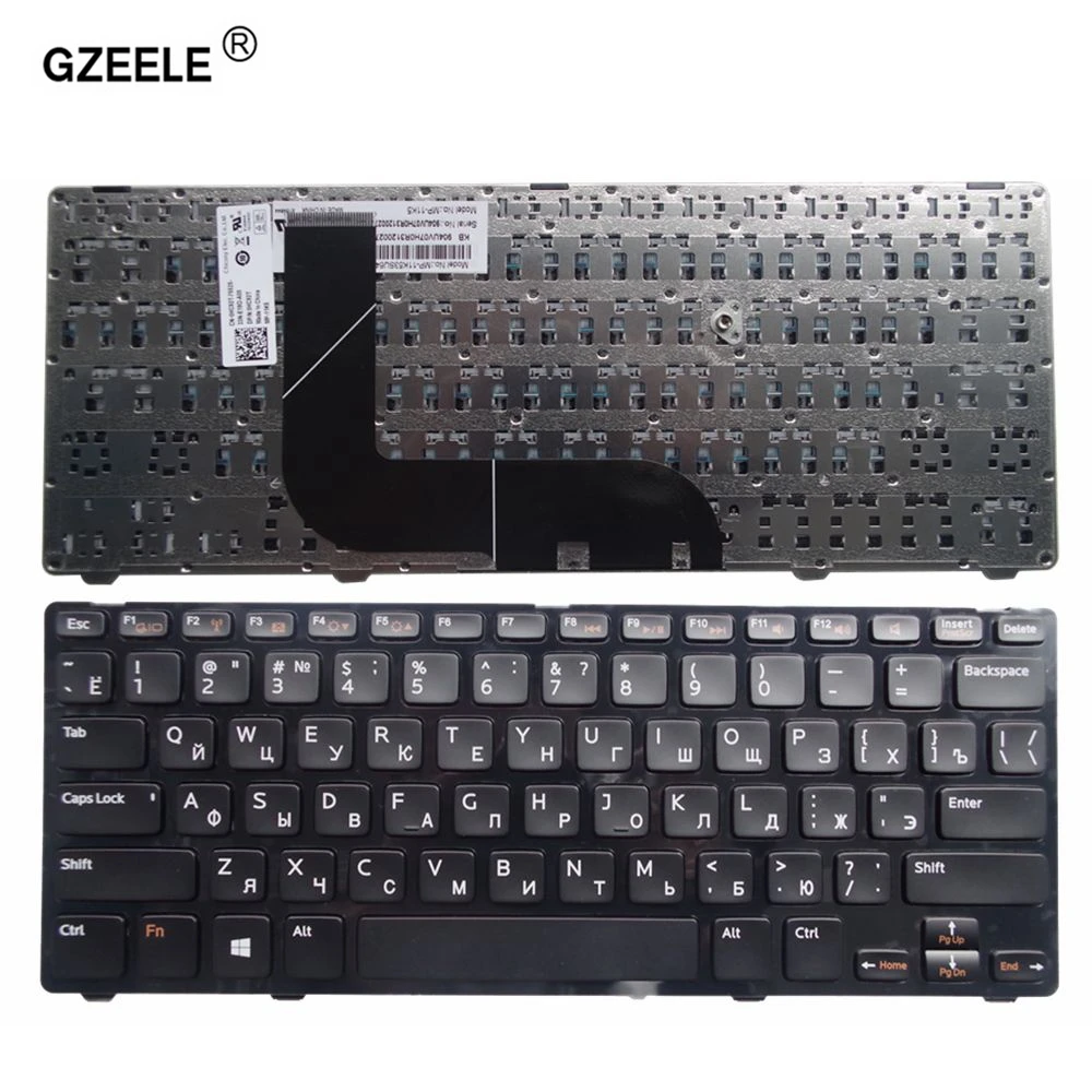 GZEELE laptop Keyboard for DELL Inspiron 14z 5423 Ins14ZR-1618 1316 Ins14ZD-3516 1618S 13Z-5323 Vostro 3360 P35G RU RUSSIAN NEW