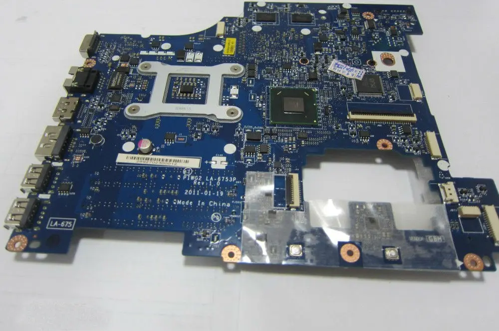 

PIWG2 LA-6753P REV 1.0 System board fit for Lenovo G570 Laptop motherboard HM65 Chipset with HDMI interface mainboard full test
