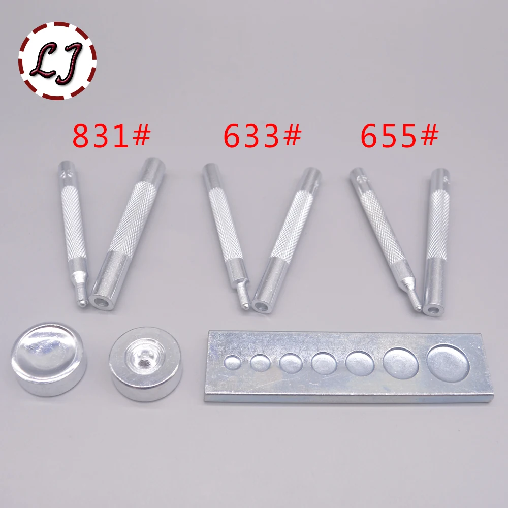 Zatrzask metalowy nity do zapięć na zatrzaski przycisk narzędzia dziurkacz instalacja rzemiosło skórzane narzędzie wytłaczany ręcznie zestaw narzędzi akcesoria do robótek ręcznych DIY