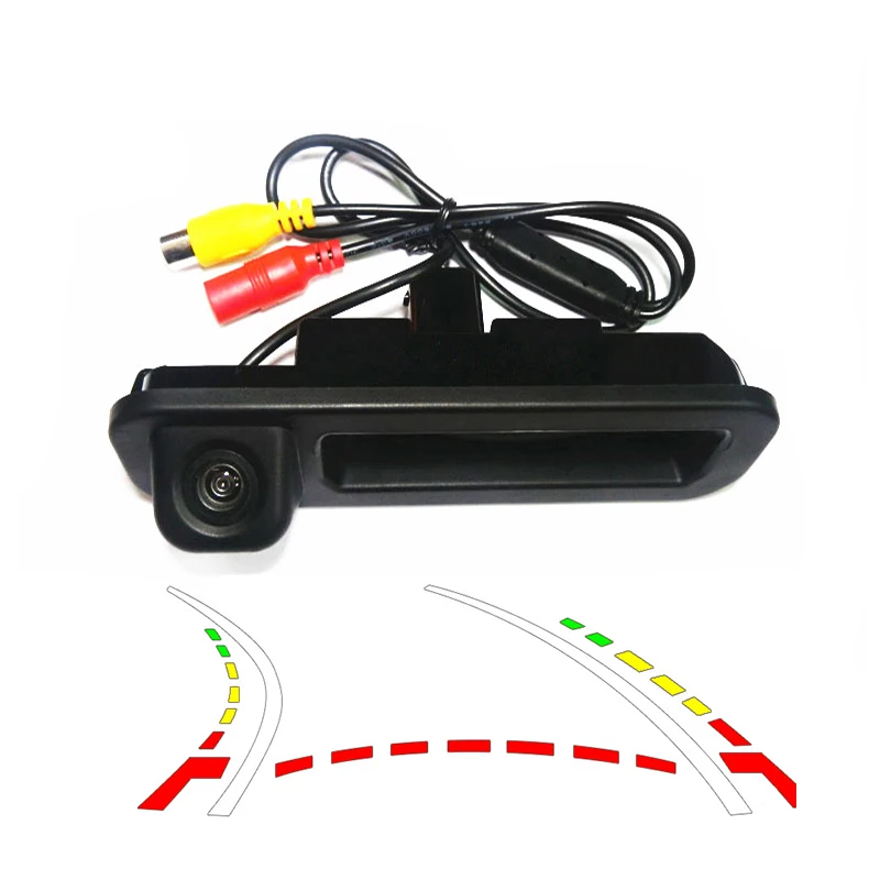 

1090K CCD1/3'' HD Reversing Trajectory Tracks Rearview Camera Car Auto Rear View Camera Reverse for Ford Focus 2012 Trunk Switch