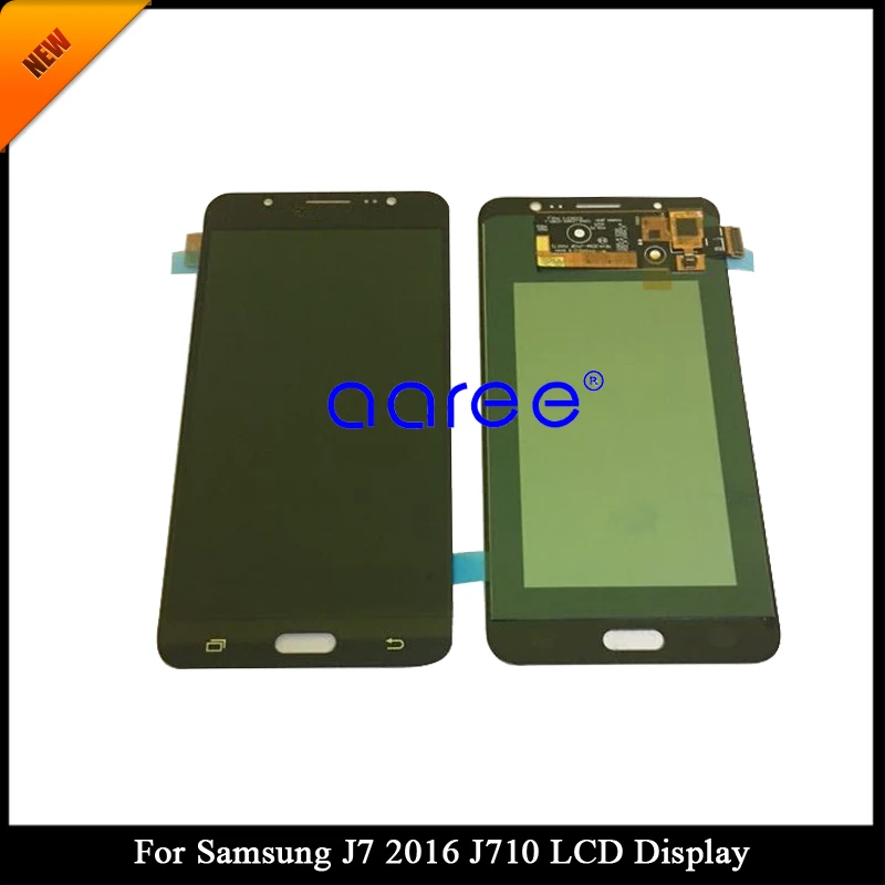 W 100% przetestowany Super AMOLED do Samsung J7 2016 J710 LCD do Samsung J710F J710 Wyświetlacz LCD Ekran dotykowy Digitizer Zespół