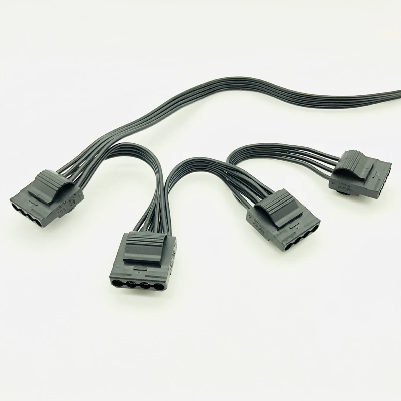 Port d'alimentation PCI-e 6 broches mâle 1 à 4 broches Molex, multiplicateur de câbles, pour CORSAIR RMx Series RM1000x RM850x RM750X RM650x RM550x