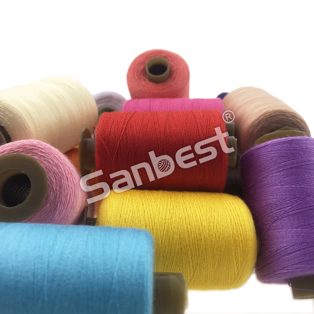 Sanbest Multicolor Polyester Sewing Thread 1000 Yards 24Pcs Set 40s/2 Strong Durable Hand Machines Craft Patch Thread Supplies