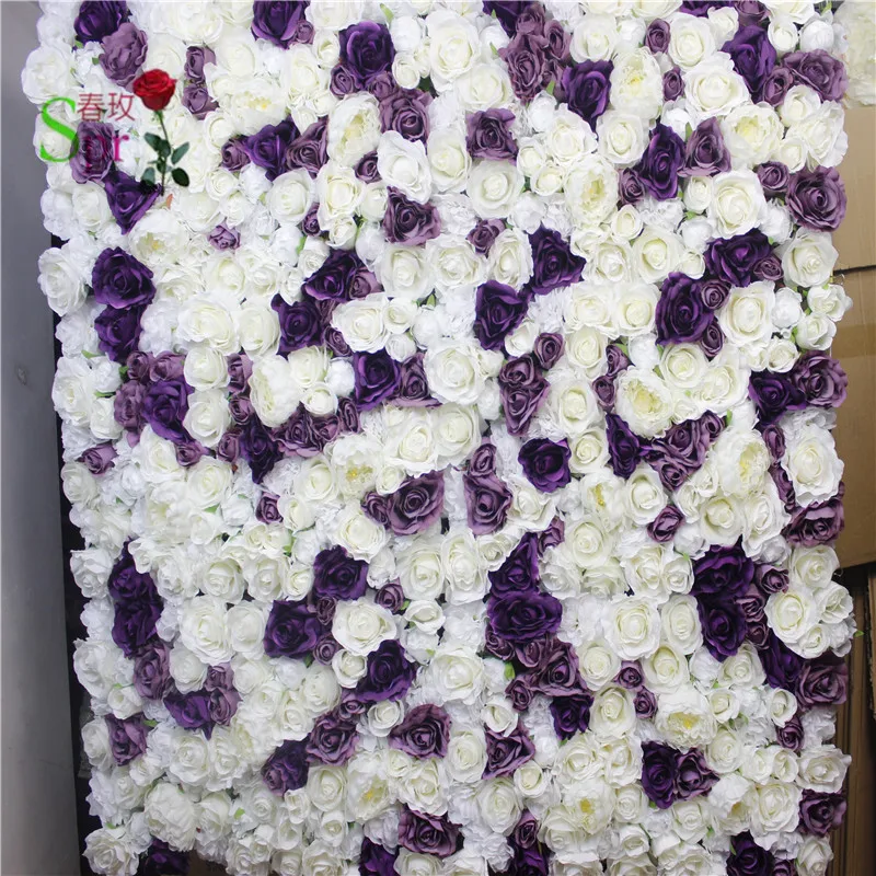 SPR Free Shipping 10pcs/lot Artificial rose peony hydrangea flower wall wedding backdrop event bohemia wedding occasion wall