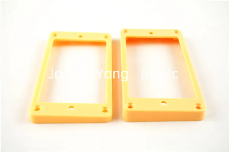 Niko 4 pcs Cream Hitam Plastik Datar Humbucker Pickup Bingkai Cincin Pemegang Pemasangan 5*7/7*9mm