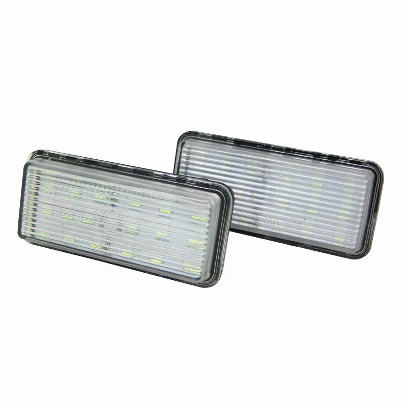 2pcs Car LED Number License Plate Lights 12V for Toyota Land Cruiser Prado 120 Land Cruiser 200 Lexus LX470 570 Error Free