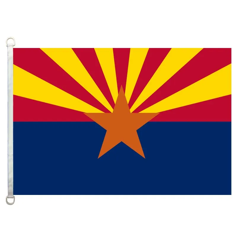 Arizona national flag,90*150CM size, 120g/m2 knitted polyester fabric,with two D ring