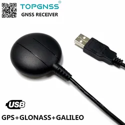 TOPGNSS 산업용 USB GPS GLONASS GALILEO 수신기 모듈 안테나 GN800, GNSS GPS GLONASS GALILEO 수신기