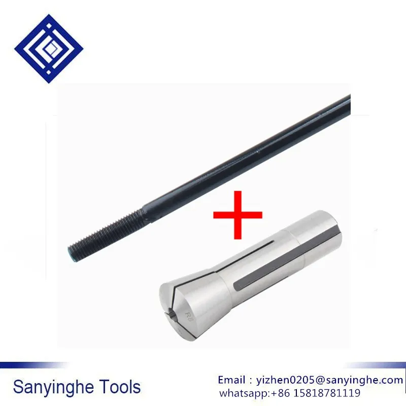 Accesorios para máquina de fresado, barra de dibujo de pinza R8, UNF 7/16x1,25, varilla de tornillo especial, 2 unids/lote