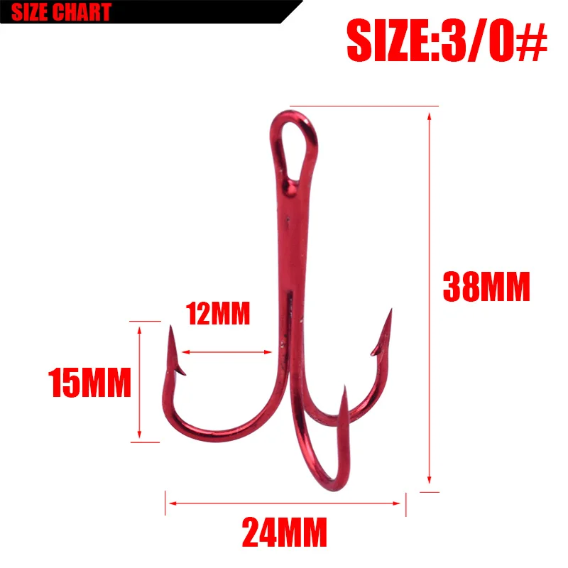 20pc/lot Super Sharp Anchor Hook,Size #4 Sea Fishing Hooks Treble High Carbon Steel Triple Hooks For Fishing Anzol Pesca FA-333