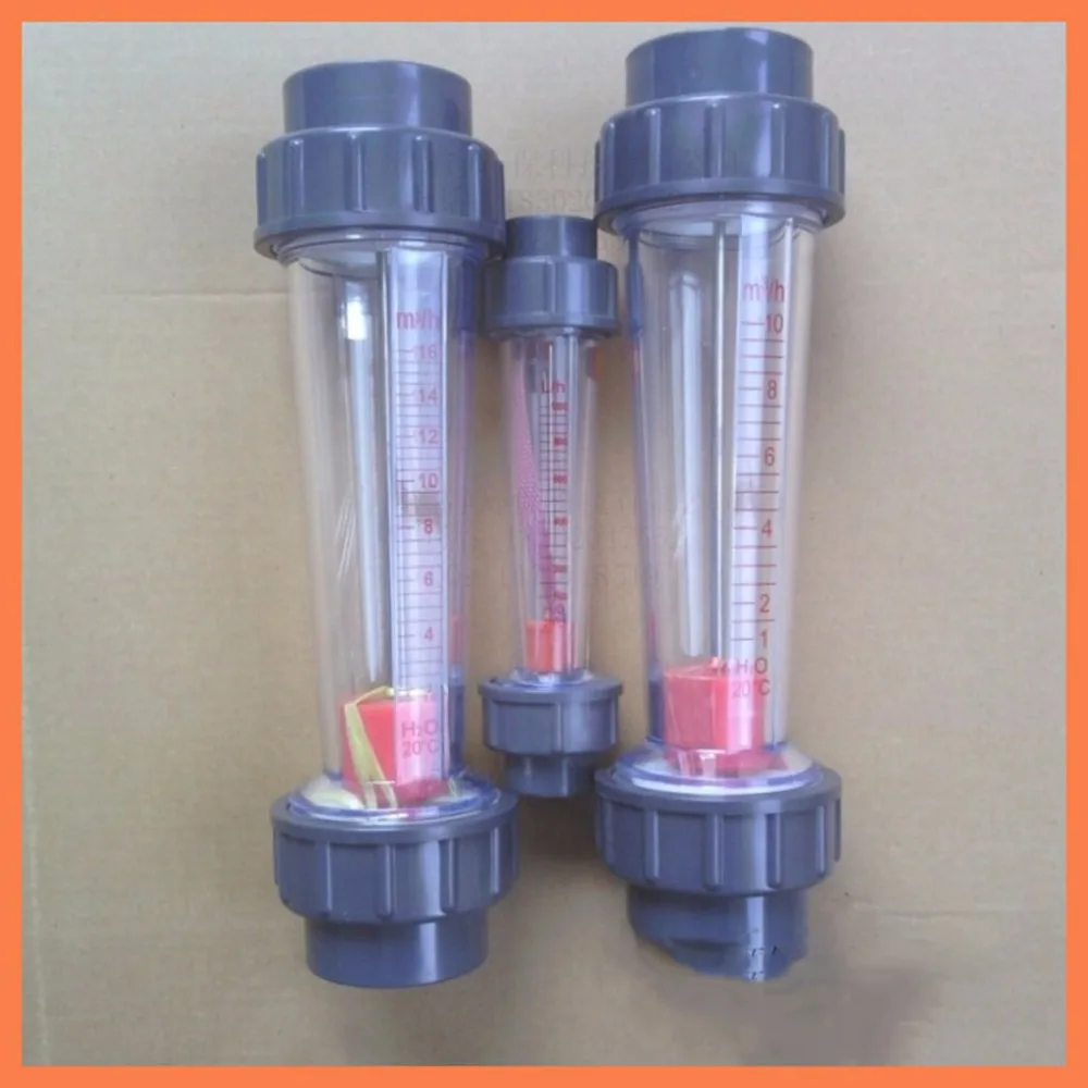 LZB-50S Rotameter wit 0.6-6m3/h Flow range plastic water flow meter short tube ,LZB50S Tools Flow Meters plumbing