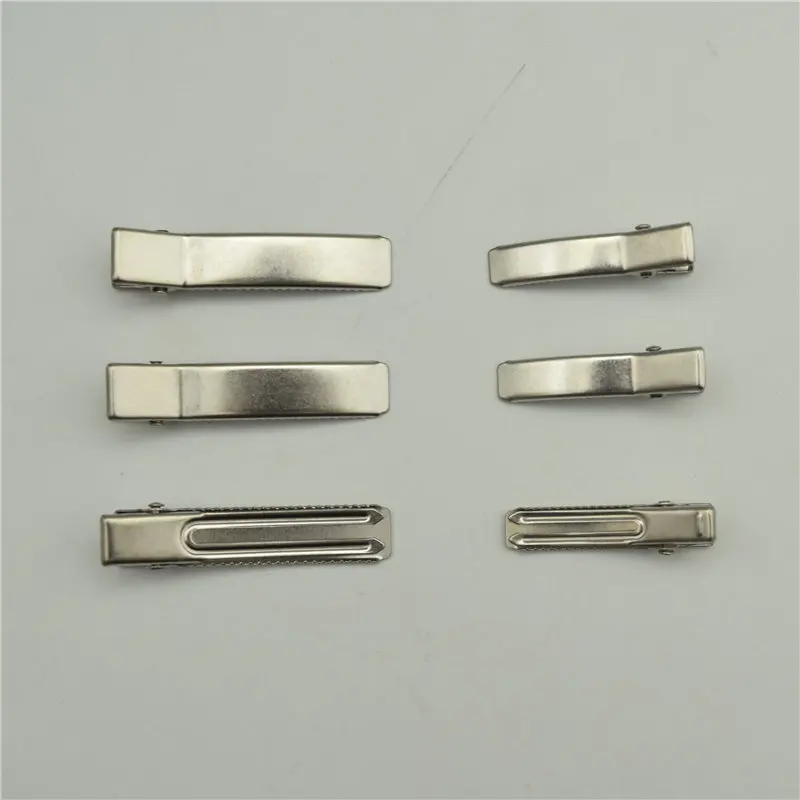 100pcs 4.8/3.5cm 304 Stainless Steel Double Fork Clip No Rust Hair Clips DIY Jewelry Finding