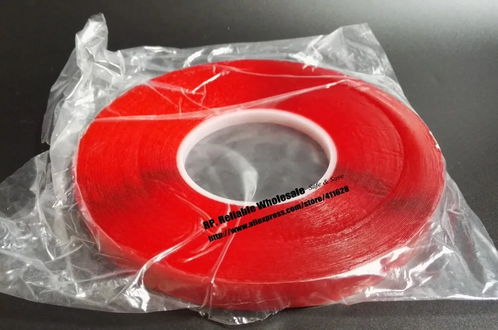 

0.5mm Thick, 5x (12mm*33Meters) Clear Two Sides Acrylic Glue Tape for Car Strip, Glass Joint