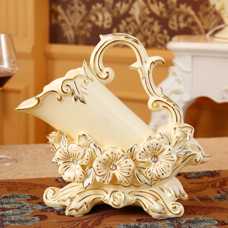 Porcelain Pot Wine Holder Ornamental Ceramics Plum Flower Bottle Rack Bar Craft Accessories for Home Decor and Business Present