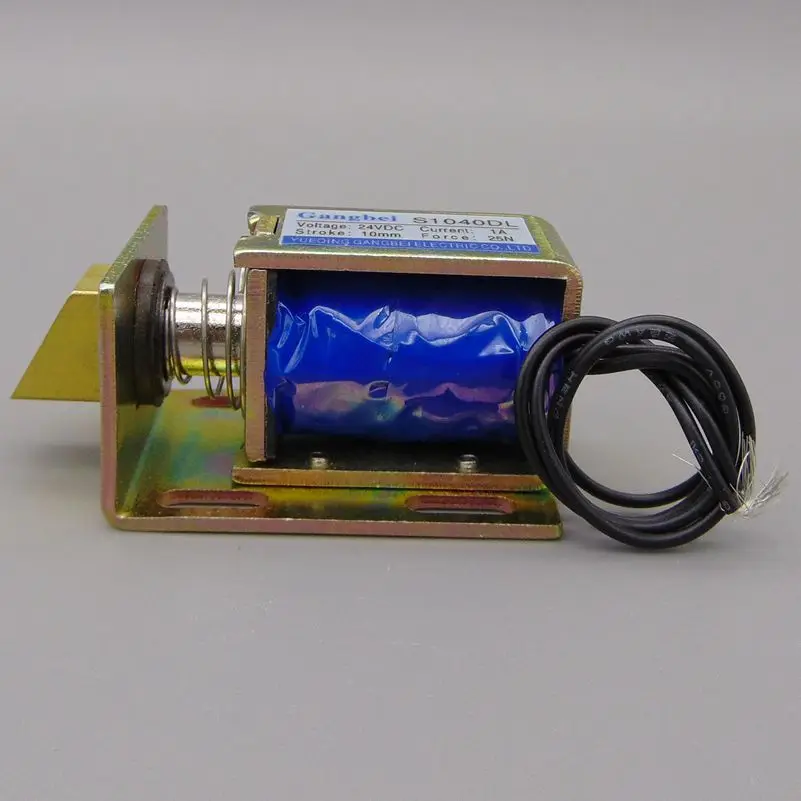 gangbei-S1040DL DC 12V 24V Push&Pull type electromagnet 12v electromagnetic door locks electromagnetic switch