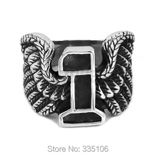 Wholesale Eagle Wings No.1 Motor Biker Ring Stainless Steel Jewelry New Design Wings Biker Mens Ring SWR0439A