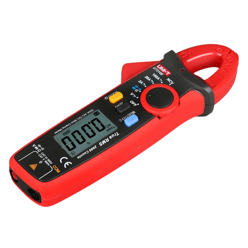 UNI-T UT210D AC DC Current Clamp Meter True RMS Voltage Resistance Capacitance Meter Digital Ammeter Pliers Auto Range