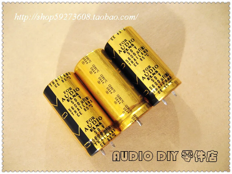 2020 hot sale 2PCS/10PCS ELNA FOR AUDIO (LAO) 5600uF/50V Electrolytic Capacitors for Audio (Origl Box in Thailand) free shipping