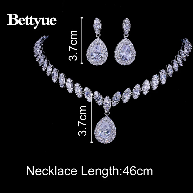 Bettyue Brand Fashion New Jewelry Sets AAA Multicolor Zircon Gothic Personality Bridal Jewelry For Woman Wedding Charm Gift