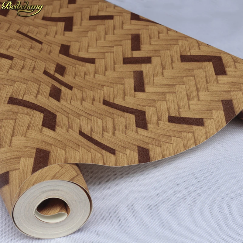 

beibehang Modern 3D stereo simulation bamboo bamboo wallpaper restaurant restaurant foot bath mat mat straw papel de parede