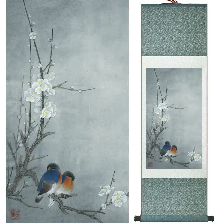 Top quality Birds and Flower   painting Chinese wash painting home decoration painting Chinese traditional art panting  No.32311