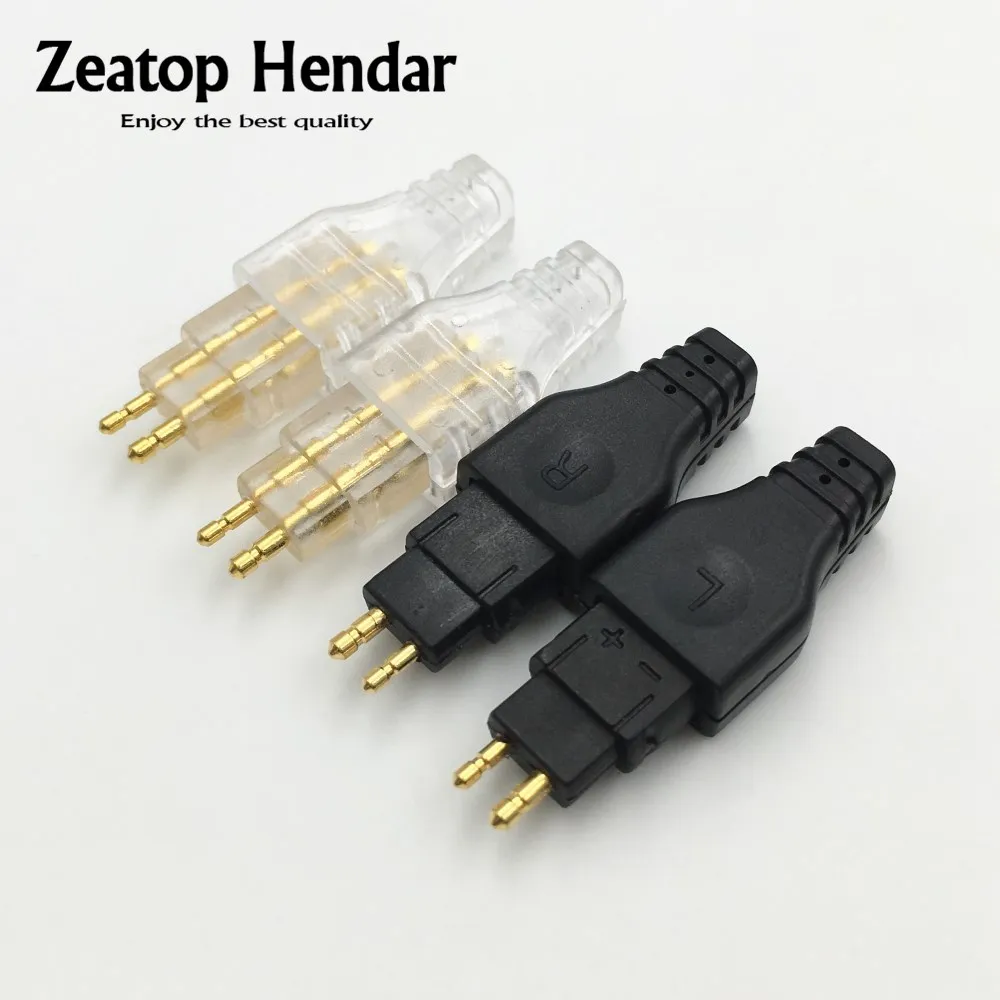 1Pair Earphone Male Pin Gold Plated Plug Audio Jack for Sennheiser HD414 HD565 HD580 HD600 HD650 Headphone Mini Jack Connector