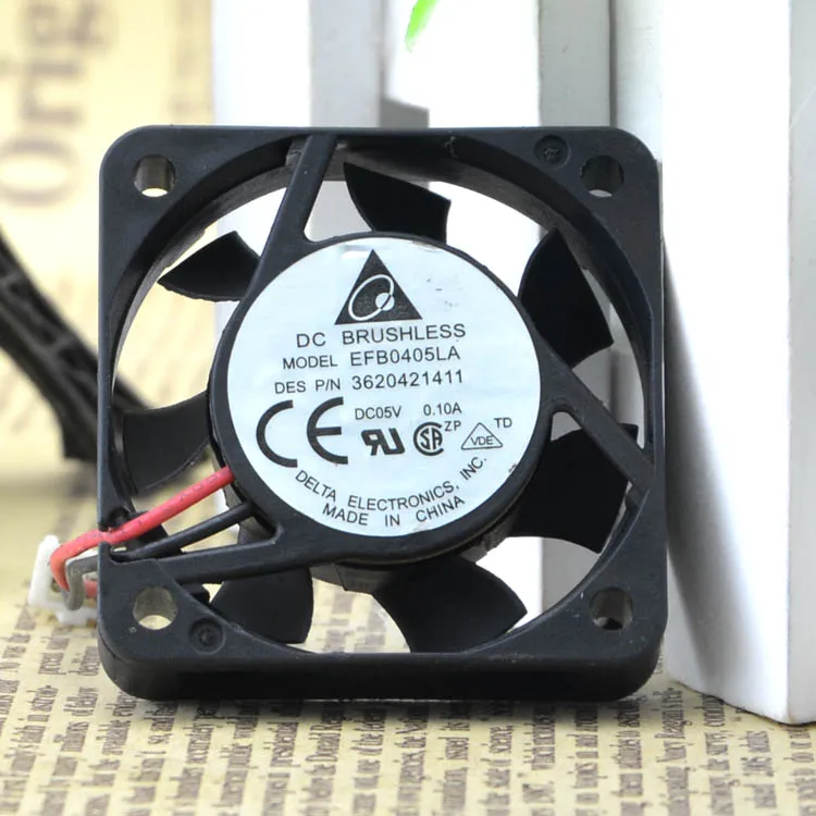 Free Shipping Delta Electronics EFB0405LA DC5V 0.1A Server Blower Fan 2-wire 40x40x10mm 40mm 4cm cooling cooler